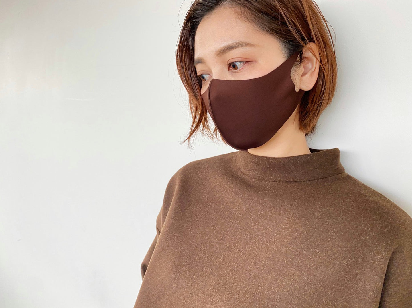 365 DAYS FASHION MASK (マナーマスク) ブラウン 3枚セット